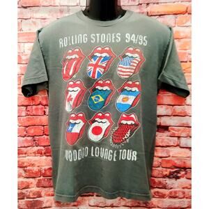 Bravado T-Shirt Men's Medium Gray Rolling Stones VooDoo Lounge Tour 94/95 Retro